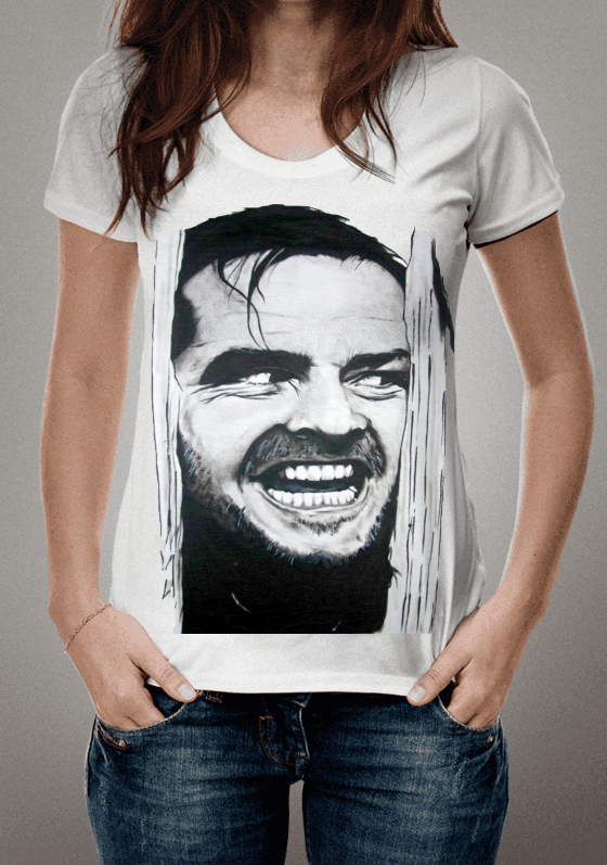 O Iluminado/Jack Nicholson/Desenho a mão por Aline M. Gobbi